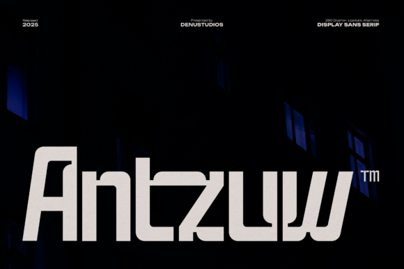 Antzuw: A Sleek Sans Serif Font for Handmade Creations