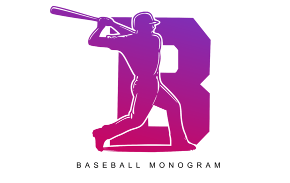 Baseball Monogram Typeface for Editorial Design