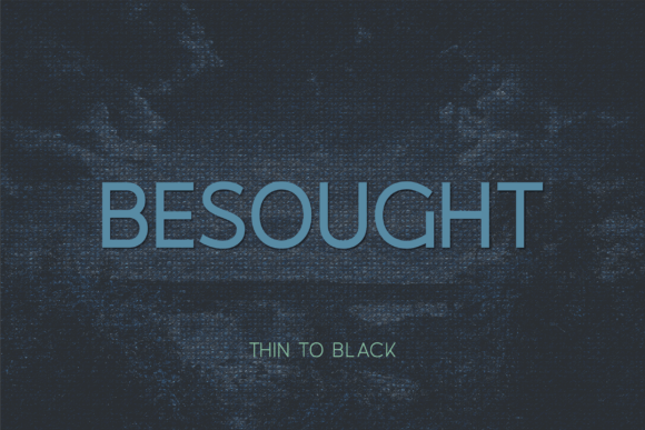 Besought: A Modern Font for Handmade Creations