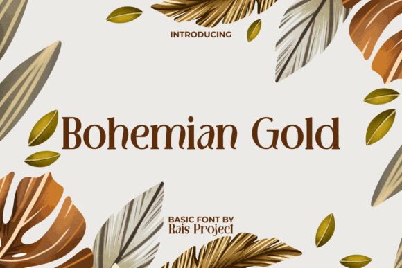 Bohemian Gold Font for a Polished Brand Look