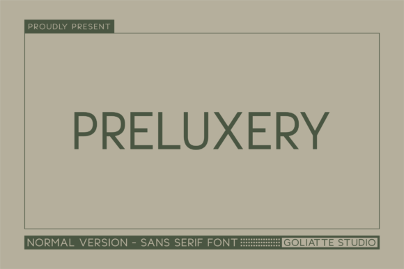 Bring Your Brand to Life with the Preluxery Typeface