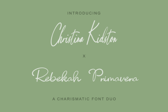 Christina Kidston X Rebekah Primavera Font for Branding