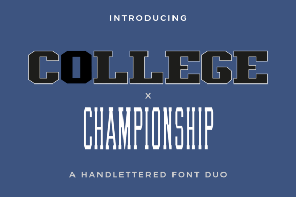 College X Championship Duo Font Review