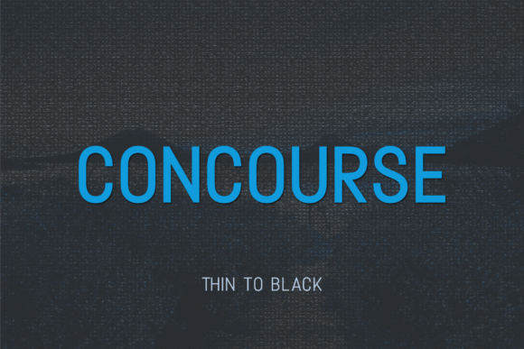 Concourse: A Modern Sans Serif Font for Editorial Design