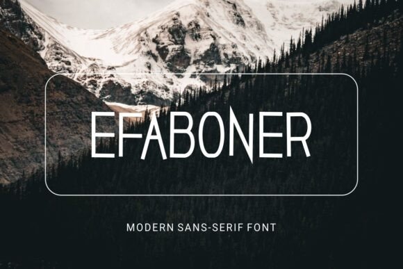 Efaboner: A Modern Serif Font for Digital Branding