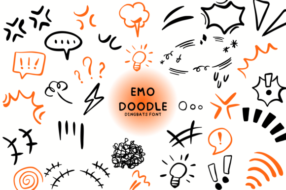Emo Doodle: A Playful Typeface for Creative Branding