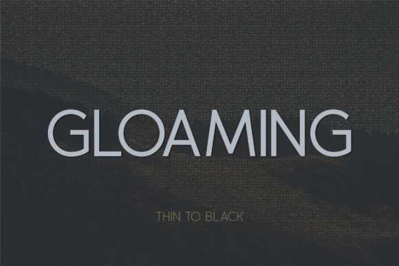 Gloaming: A Modern Sans Serif Font for Editorial Elegance