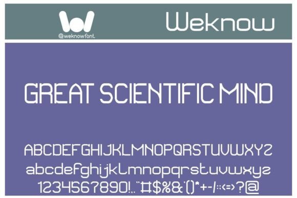 Great Scientific Mind Font for Editorial Design