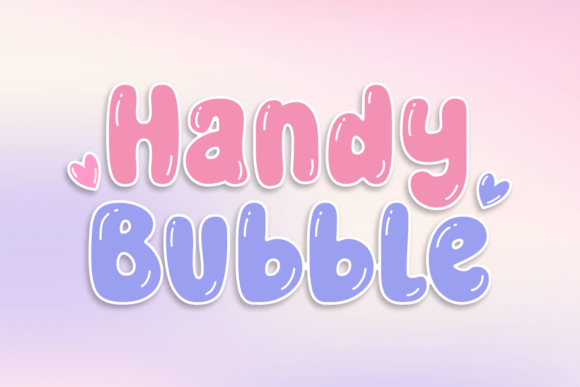 Handy Bubble: A Playful Display Font for Bold Branding