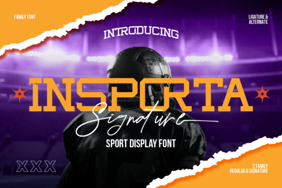 Insporta Signature: A Sporty Slab Serif for Bold Web Designs