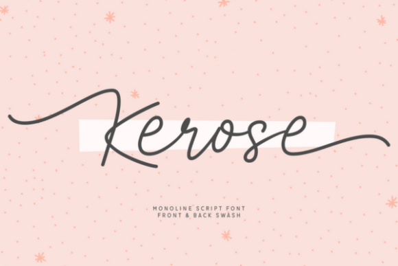 Kerose: A Monoline Script Font for Modern Branding
