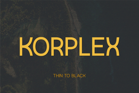 Korplex Sans Serif Font for Handmade Creations