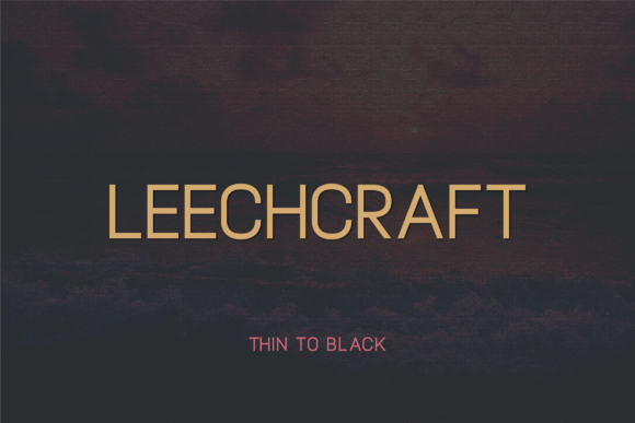 Leechcraft: A Modern Sans Serif Font for Editorial Design