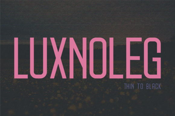 Luxnoleg: A Modern Sans Serif Font for Web Design