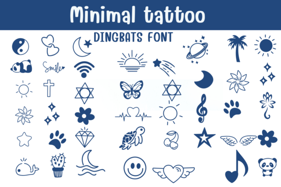 Minimal Tattoo Font for Clean Web Design