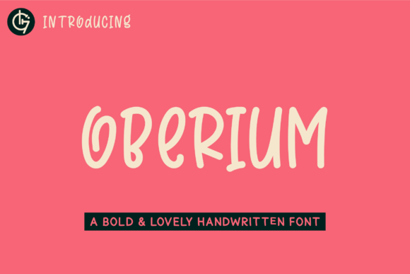 Oberium: A Handwritten Font with Bold Personality