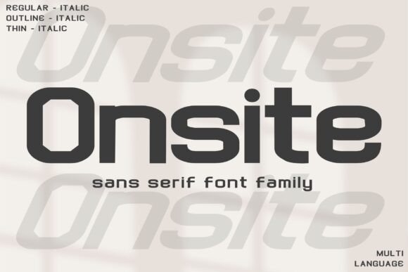 Onsite: A Sleek Sans Serif Font for Modern Web Design
