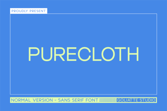 Purecloth – A Bold Sans Serif Font for Craft Creations