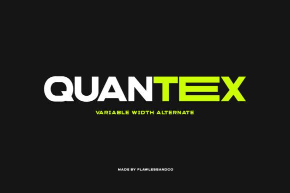 Quantex: A Sleek Sans Serif Font for Modern Branding