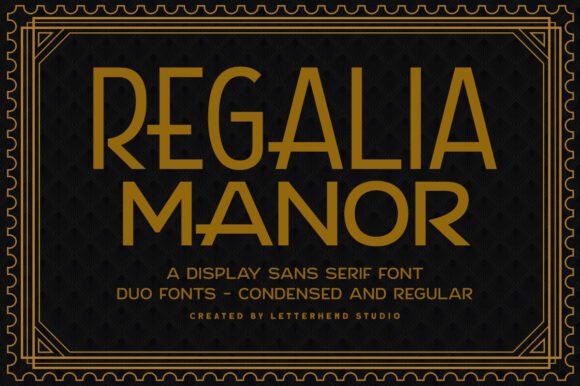 Regalia Manor: A Font That Elevates Brand Identity