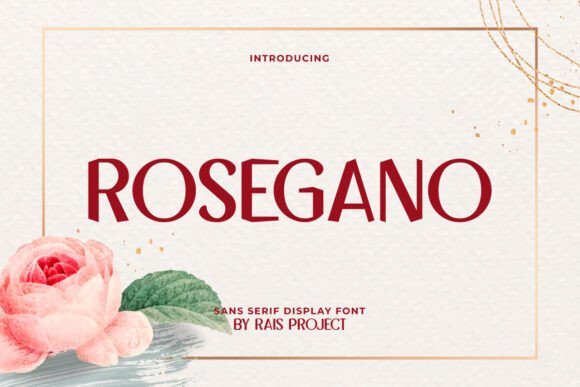 Rosegano: A Modern Sans Serif Font for Campaign Design