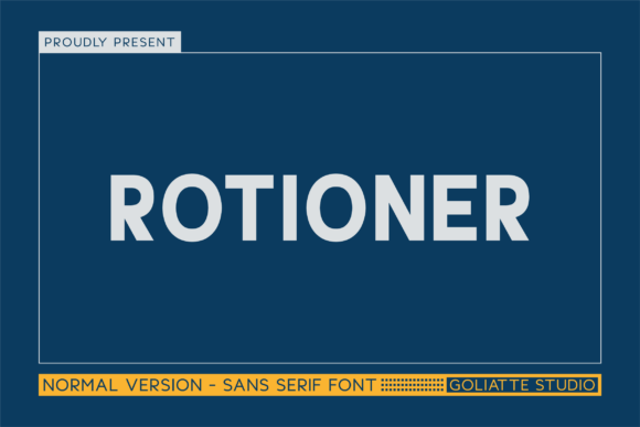 Rotioner – A Modern Sans Serif Font for Bold Branding