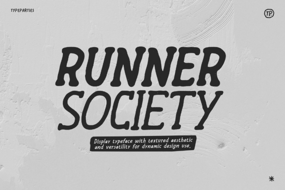 Runners Society: A Bold Display Font for Editorial Design