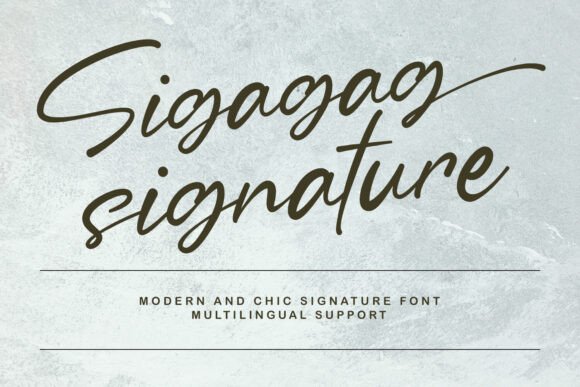 Sigagag Signature: A Modern Script Font for Branding Projects