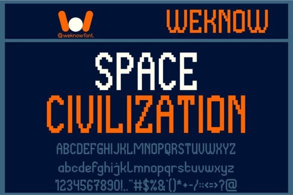 Space Civilization Font for Modern Web Design
