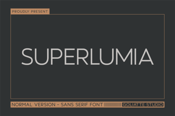Superlumia: A Modern Sans Serif Font for Web Design