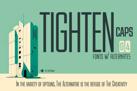 Tighten Caps: A Versatile Font for Craft Creations
