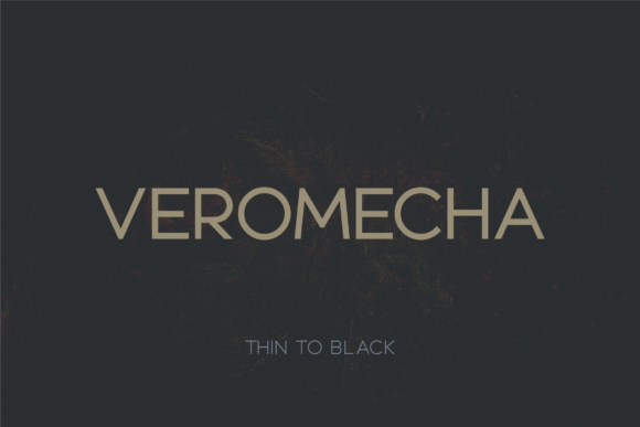 Veromecha: A Modern Font for Polished Branding