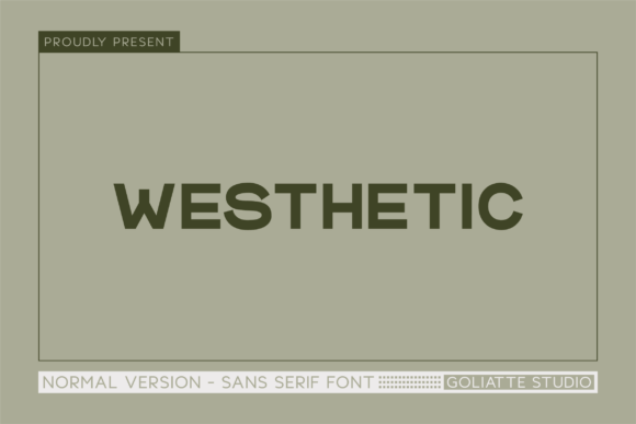 Westhetic – A Bold Sans Serif Font for Modern Branding